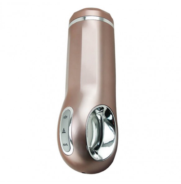JEUPLAY - Thrusting Vibrating Moaning Masturbation Cup (Chargeable - Champagne Color)